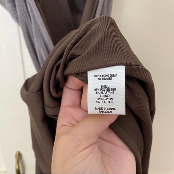 LPA Damia Midi Dress in Taupe Medium - Picture 5 of 7